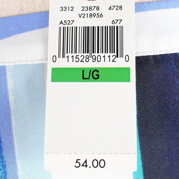 Van Heusen Blouse, Stripes, Large, NWT - Picture 4 of 6